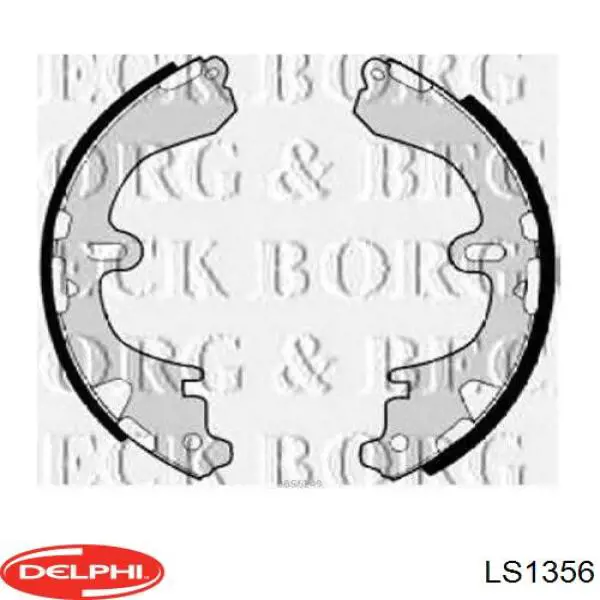 Колодки гальмові задні, барабанні LS1356 Delphi