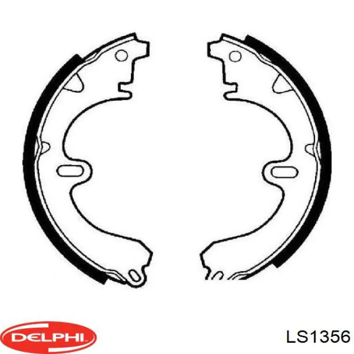 Колодки гальмові задні, барабанні Delphi LS1356 ціна, від 16.47 USD