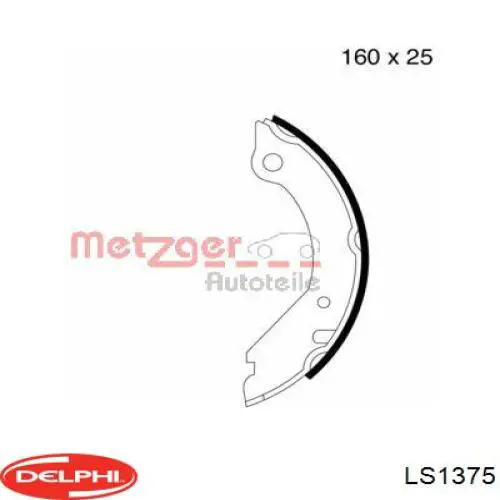 Купити LS1375 Delphi Гальмівні колодки гальма стоянки