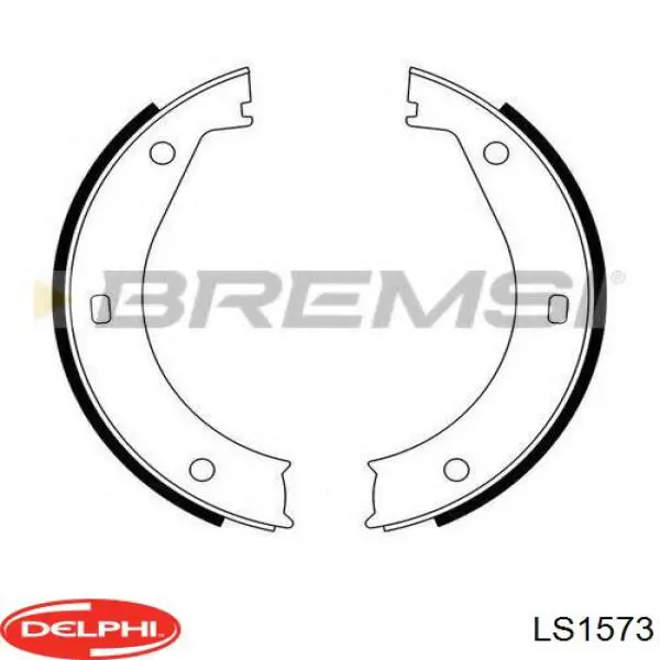 Колодки ручника LS1573 Delphi