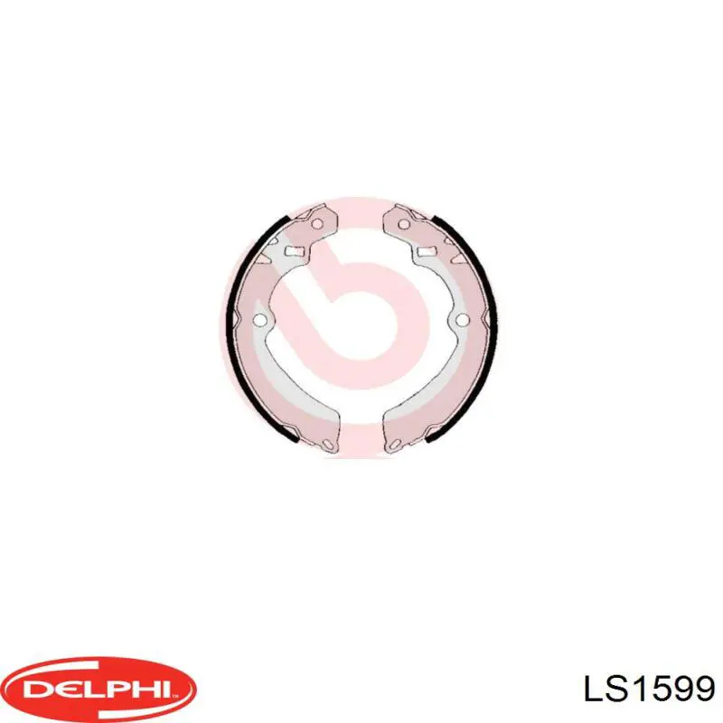 Купити LS1599 Delphi Колодки гальмові задні, барабанні