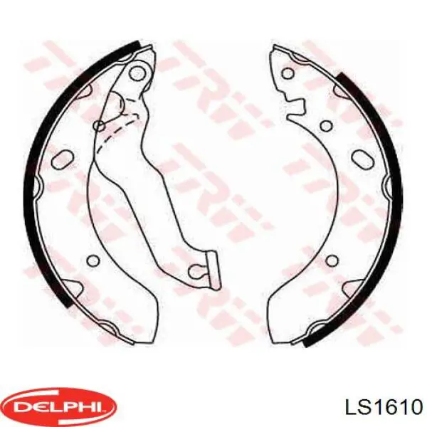 Колодки гальмові задні, барабанні Delphi LS1610 ціна, від 18.47 USD