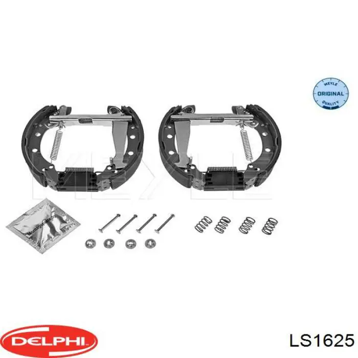 Колодки гальмові задні, барабанні Delphi LS1625 ціна, від 17.76 USD