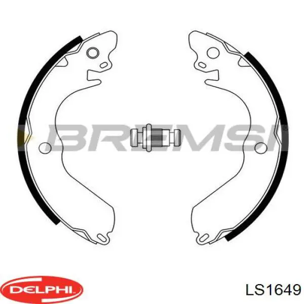 Купити LS1649 Delphi Колодки гальмові задні, барабанні