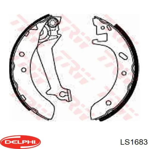 Колодки гальмові задні, барабанні Delphi LS1683 ціна, від 18.40 USD