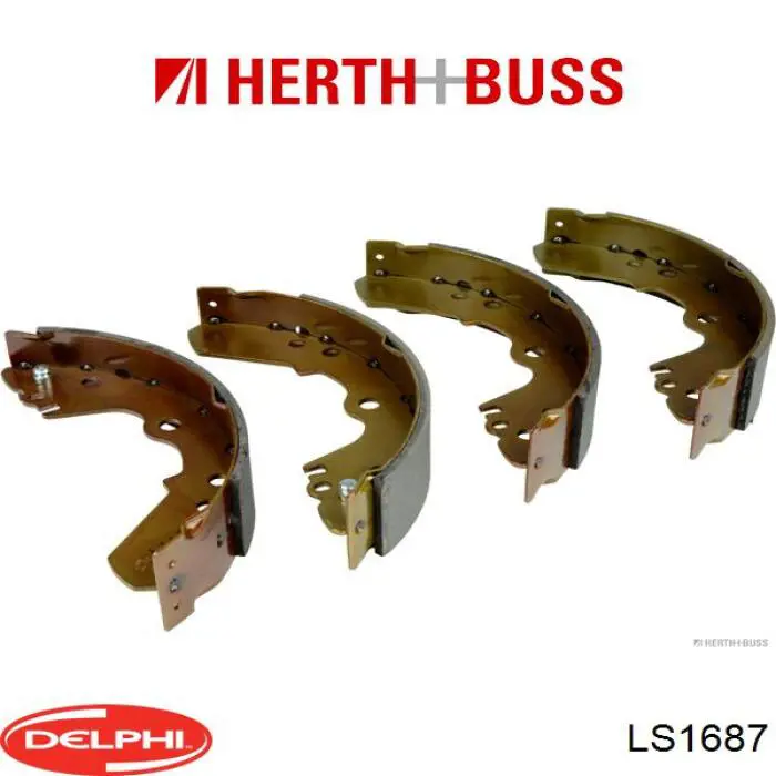 Купити LS1687 Delphi Колодки гальмові задні, барабанні