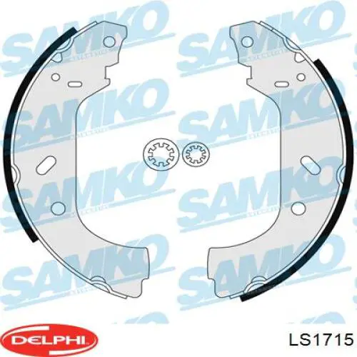 Колодки гальмові задні, барабанні Delphi LS1715 ціна, від 26.30 USD