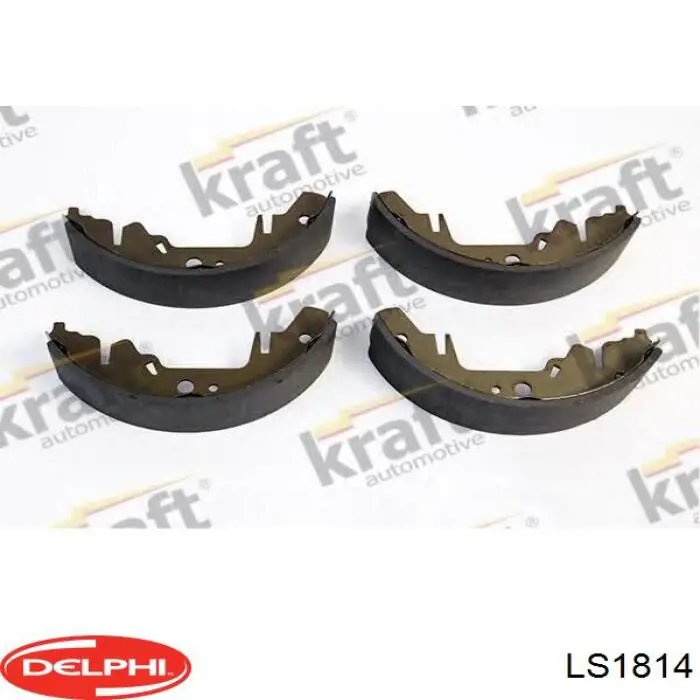 Колодки гальмові задні, барабанні Delphi LS1814 ціна, від 26.18 USD