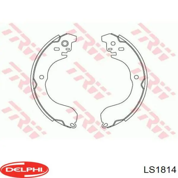 Купити LS1814 Delphi Колодки гальмові задні, барабанні