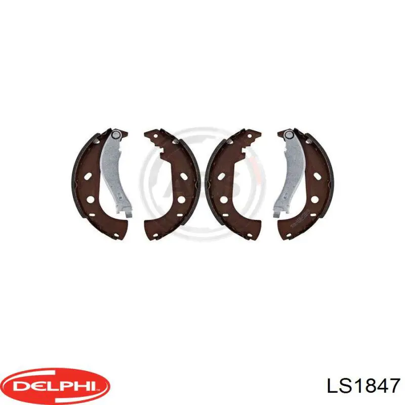 Колодки гальмові задні, барабанні Delphi LS1847 ціна, від 19.41 USD