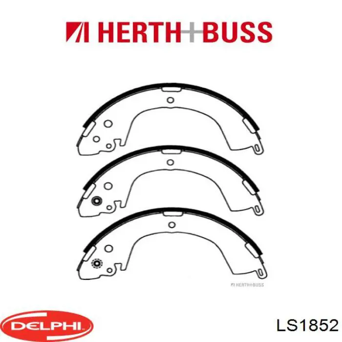 Колодки гальмові задні, барабанні Delphi LS1852 ціна, від 38.91 USD