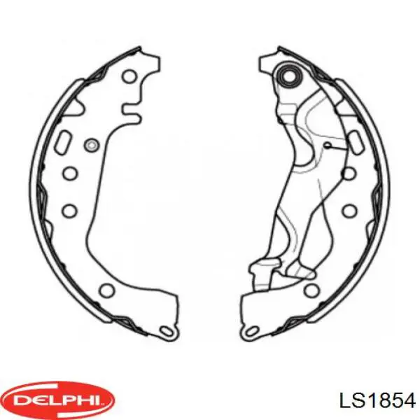 Гальма робочі задні ножні і гальмівні барабани Delphi LS1854