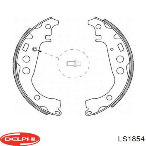Колодки гальмові задні, барабанні Delphi LS1854 ціна, від 16.61 USD