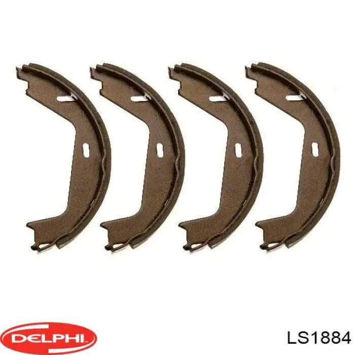 Колодки ручника / стоянкового гальма Delphi LS1884 ціна, від 20.33 USD