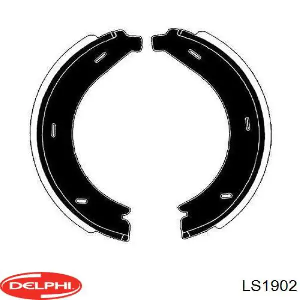 Колодки ручника / стоянкового гальма Delphi LS1902 ціна, від 15.47 USD