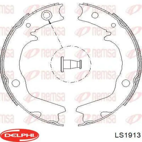 Колодки гальмові задні, барабанні Delphi LS1913 ціна, від 19.05 USD