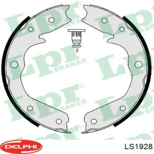 Купити LS1928 Delphi Гальмівні колодки гальма стоянки