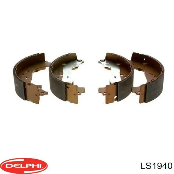 LS1940 Delphi Колодки гальмівні задні, барабанні