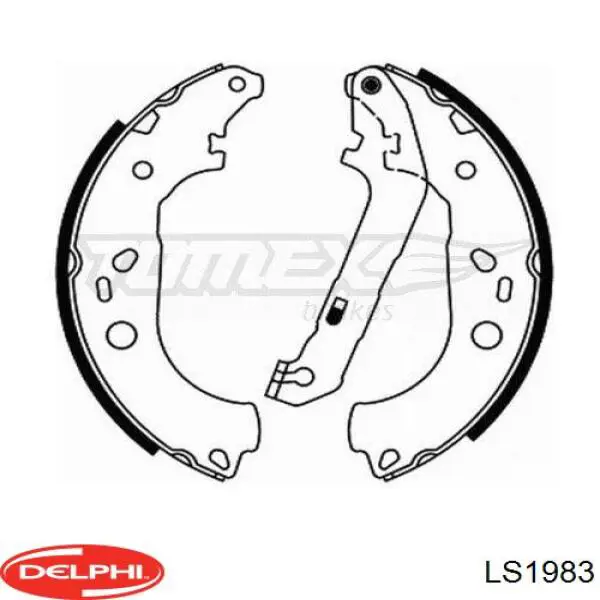 Колодки гальмові задні, барабанні Delphi LS1983 ціна, від 28.14 USD
