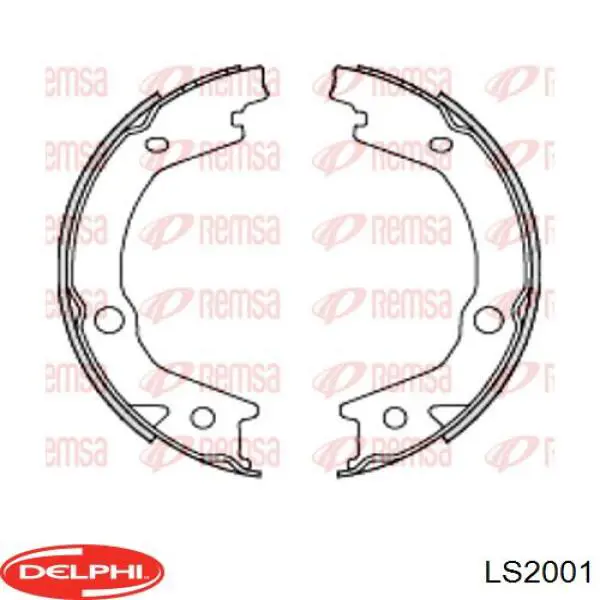 Купити LS2001 Delphi Гальмівні колодки гальма стоянки