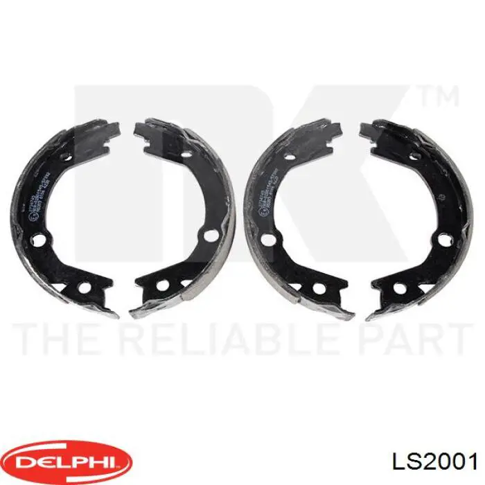 Колодки ручника / стоянкового гальма Delphi LS2001 ціна, від 22.55 USD