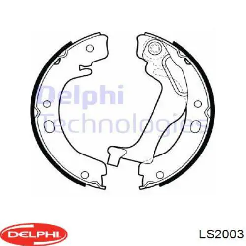LS2003 Delphi Колодки гальмівні задні, барабанні