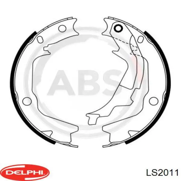 Колодки ручника / стоянкового гальма Delphi LS2011 ціна, від 30.41 USD