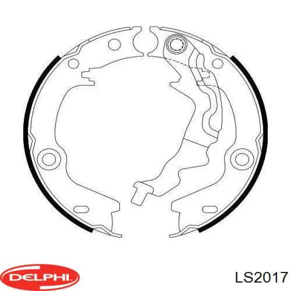 Купити LS2017 Delphi Гальмівні колодки гальма стоянки
