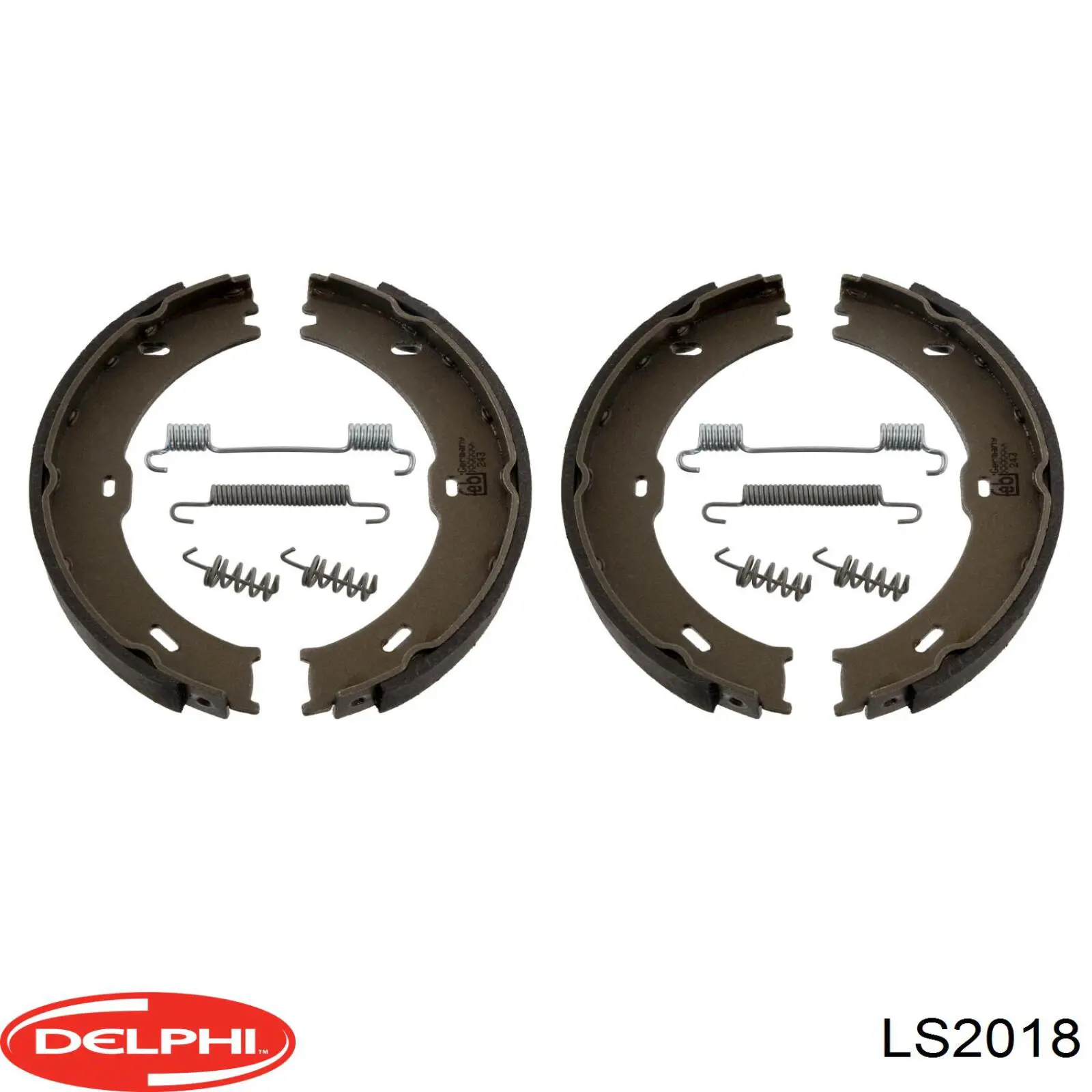 LS2018 Delphi колодки ручника/стоянкового гальма