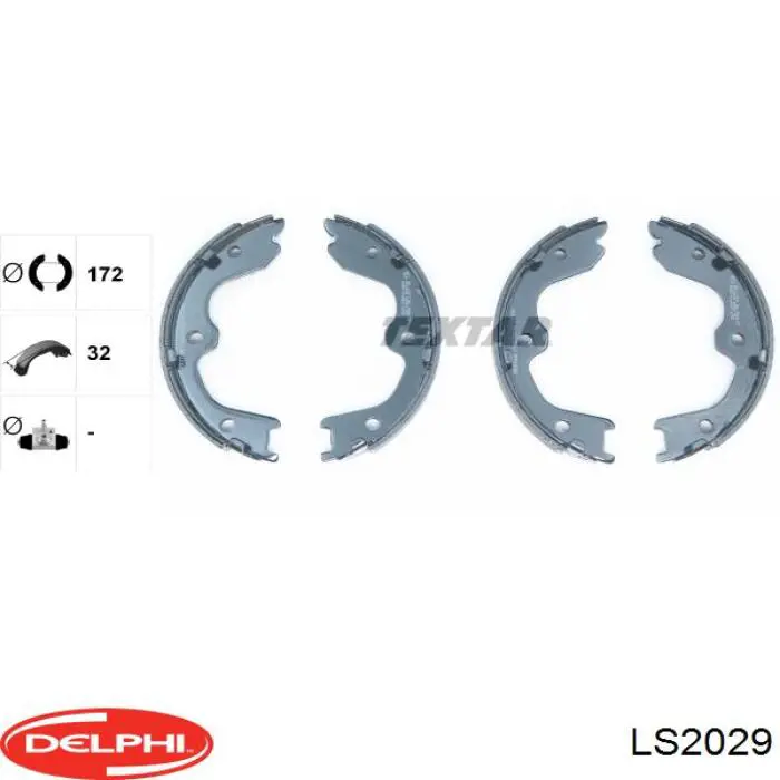 LS2029 Delphi Гальмівні колодки ручника