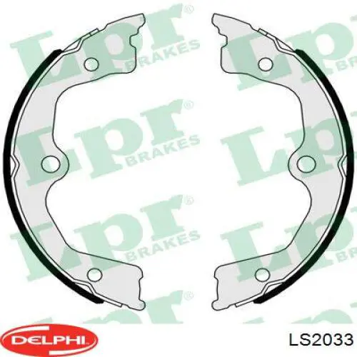 Колодки ручника / стоянкового гальма Delphi LS2033 ціна, від 35.95 USD