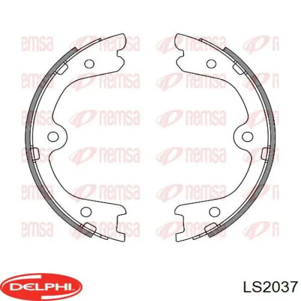 Купити LS2037 Delphi Гальмівні колодки гальма стоянки