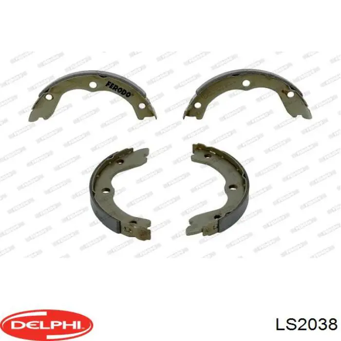 Колодки ручника / стоянкового гальма Delphi LS2038 ціна, від 24.92 USD