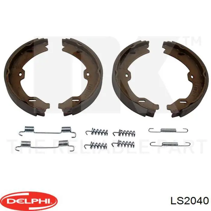 Колодки ручника / стоянкового гальма Delphi LS2040 ціна, від 24.72 USD