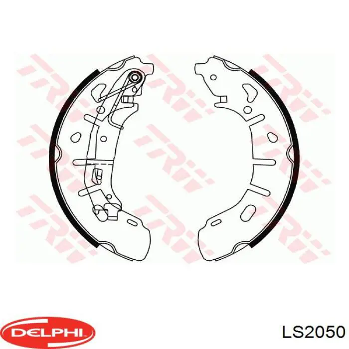Купити LS2050 Delphi Колодки гальмові задні, барабанні