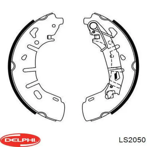 Колодки гальмові задні, барабанні LS2050 Delphi
