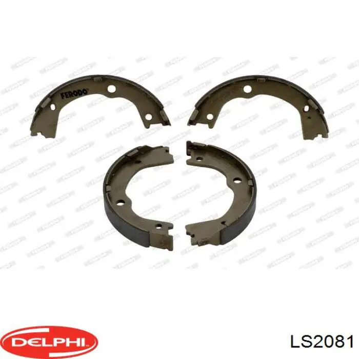 Колодки ручника / стоянкового гальма Delphi LS2081 ціна, від 34.75 USD