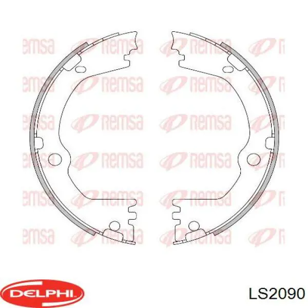 Колодки ручника / стоянкового гальма Delphi LS2090 ціна, від 38.80 USD