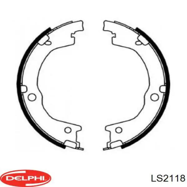 Колодки ручника / стоянкового гальма Delphi LS2118 ціна, від 29.74 USD