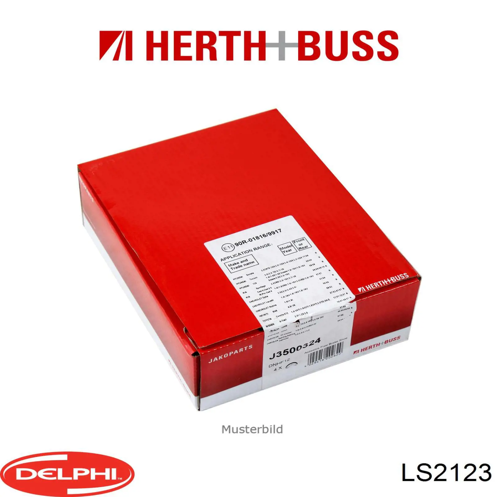 Колодки гальмові задні, барабанні Delphi LS2123 ціна, від 27.50 USD