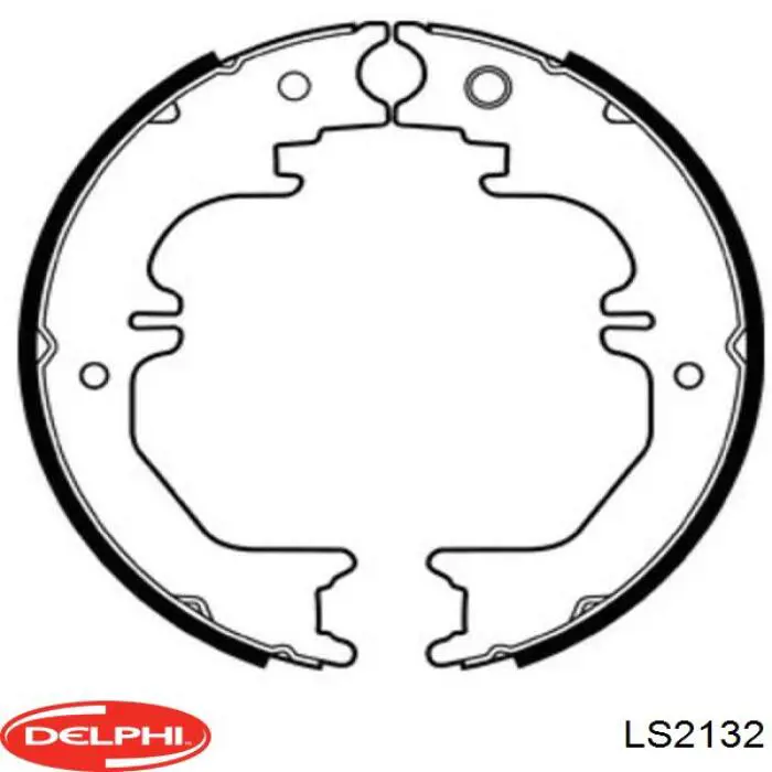Колодки ручника LS2132 Delphi