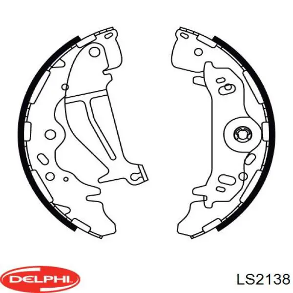 Колодки гальмові задні, барабанні LS2138 Delphi