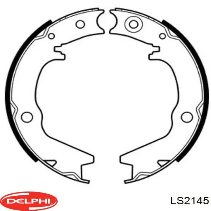 Купити LS2145 Delphi Колодки гальмові задні, барабанні
