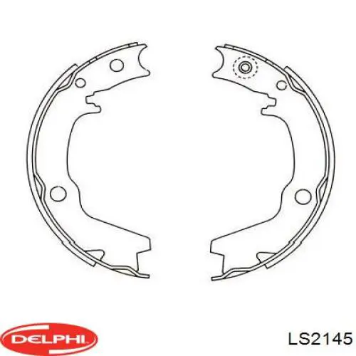 Колодки гальмові задні, барабанні Delphi LS2145 ціна, від 20.02 USD