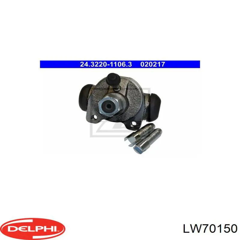 Купити LW70150 Delphi Циліндр гальмівний колісний/робітник, задній
