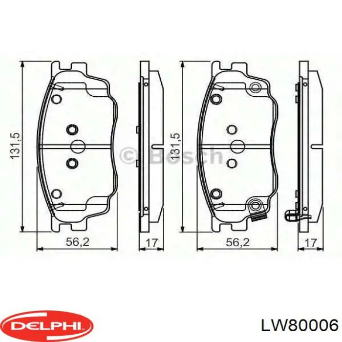 Купити LW80006 Delphi Циліндр гальмівний колісний/робітник, задній