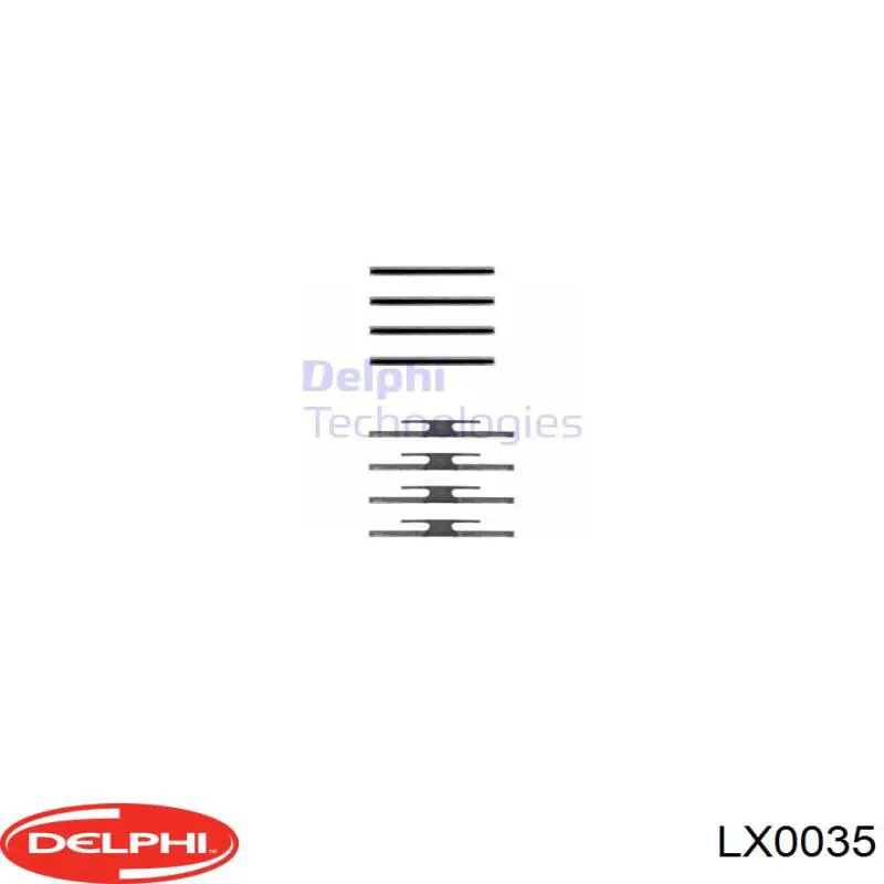 Купити LX0035 Delphi Ремкомплект гальмівних колодок