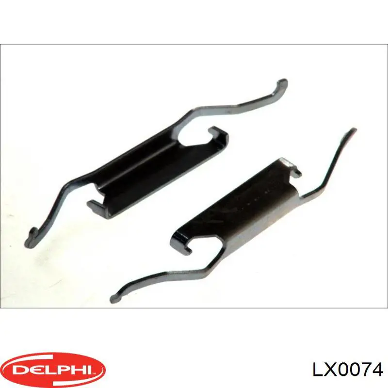 Купити LX0074 Delphi Комплект пружинок кріплення дискових колодок, передніх
