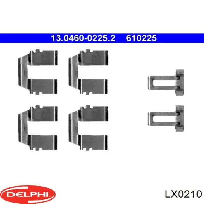 Пружинна засувка супорту Delphi LX0210 ціна, від 3.43 USD