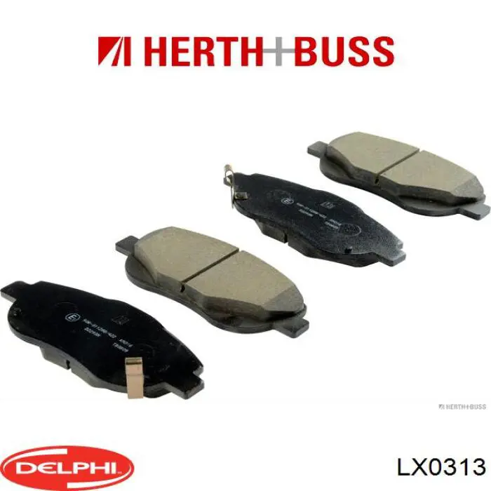 Комплект пружинок кріплення дискових колодок, передніх Delphi LX0313 ціна, від 5.63 USD